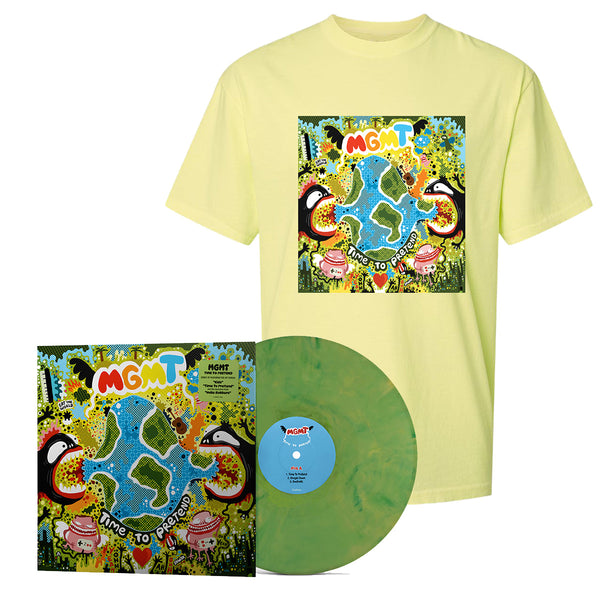 (PRE-ORDER) Time To Pretend EP - Webstore Exclusive Green Vinyl + T-Shirt Bundle
