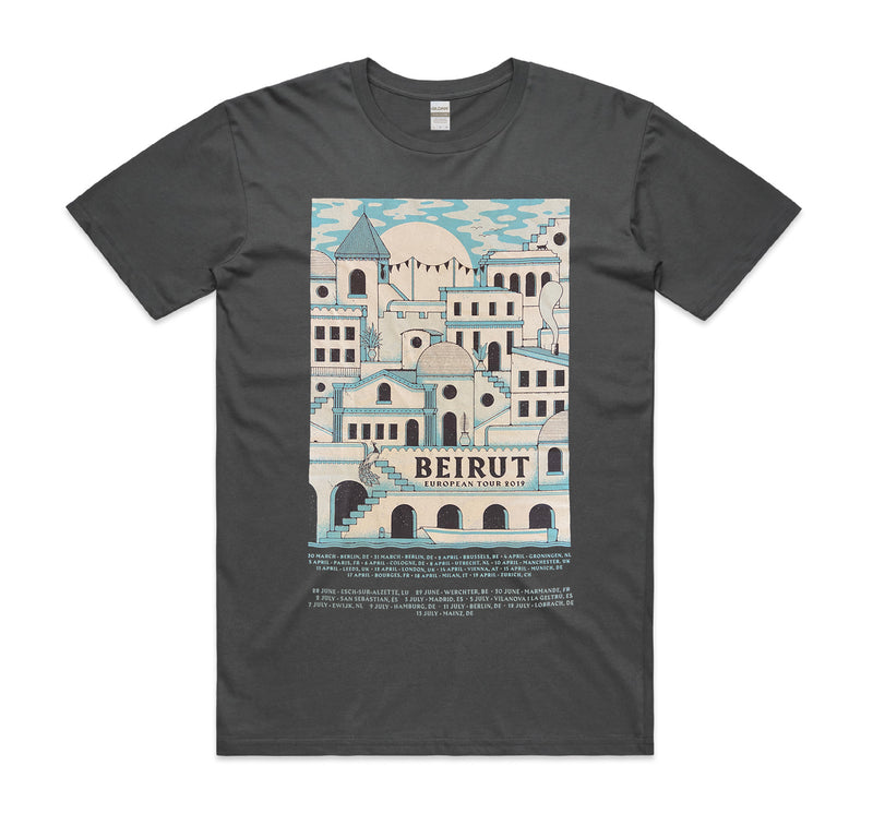 Gallipoli Grey T-Shirt w/ Tour Dates