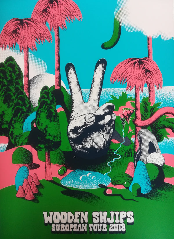 Wooden Shjips V European Tour Poster Poster- Bingo Merch Official Merchandise Shop Official