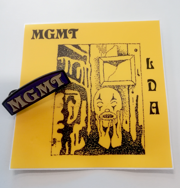 MGMT Pin and Sticker set Pin Badge- Bingo Merch Official Merchandise Shop Official